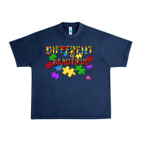 Navy different is beautiful Urban Heavy Tee - JahusDesignShop