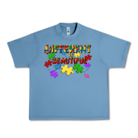 Pebble Blue different is beautiful Urban Heavy Tee - JahusDesignShop