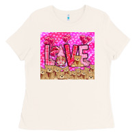 Bone love gnome with bear Ladies Tee - NancyCooperArtShop