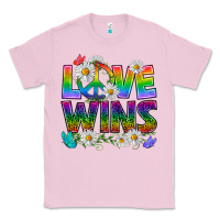 Bubblegum Pink Pride LGBTQ+ Love Wins Classic Tee - BundleAndBundleShop
