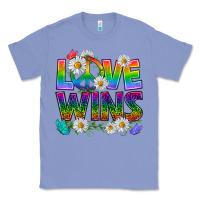 Colony Blue Pride LGBTQ+ Love Wins Classic Tee - BundleAndBundleShop