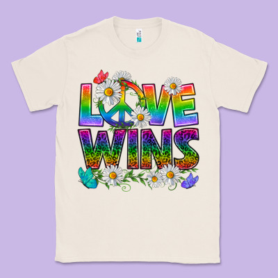 Pride Lgbtq+ Love Wins Classic Tee Designed By Bundleandbundleshop
