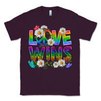 Plum Pride LGBTQ+ Love Wins Classic Tee - BundleAndBundleShop