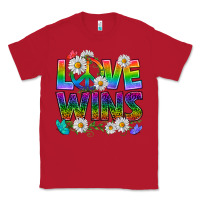 Red Pride LGBTQ+ Love Wins Classic Tee - BundleAndBundleShop