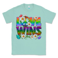 Seafoam Pride LGBTQ+ Love Wins Classic Tee - BundleAndBundleShop