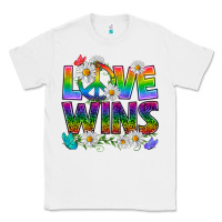 White Pride LGBTQ+ Love Wins Classic Tee - BundleAndBundleShop