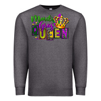 Charcoal Heather mardi gras queen Premium Sweatshirt - FaDigitalArtStudio