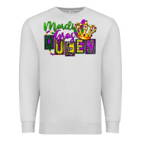 Dove Grey mardi gras queen Premium Sweatshirt - FaDigitalArtStudio