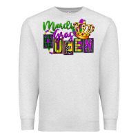 Oatmeal Heather mardi gras queen Premium Sweatshirt - FaDigitalArtStudio