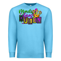 Ocean Blue mardi gras queen Premium Sweatshirt - FaDigitalArtStudio