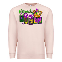 Pale Pink mardi gras queen Premium Sweatshirt - FaDigitalArtStudio