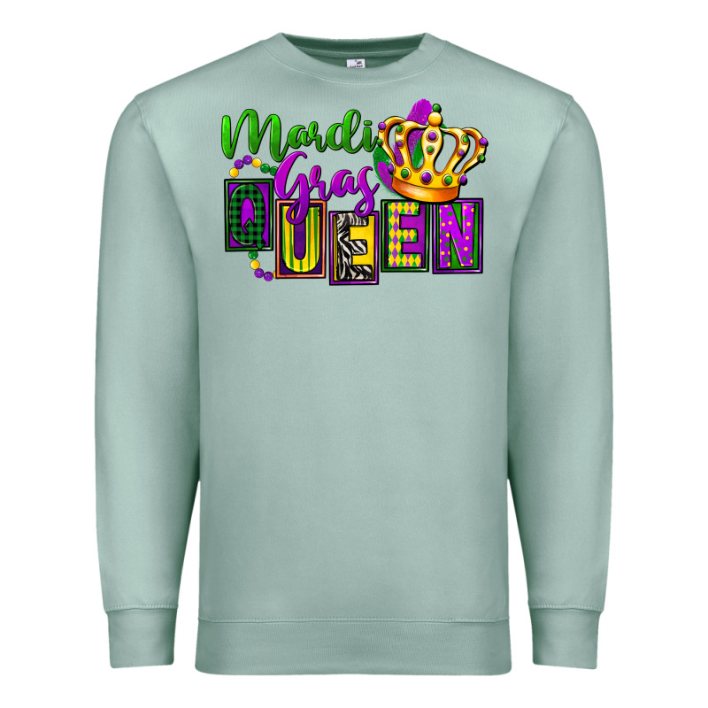 Mardi Gras Queen Premium Sweatshirt by FaDigitalArtStudio | Teevron