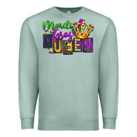 Seafoam mardi gras queen Premium Sweatshirt - FaDigitalArtStudio