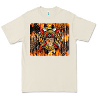 Bone Firefighter Skull Premium Tee - LillyAllenDesigns