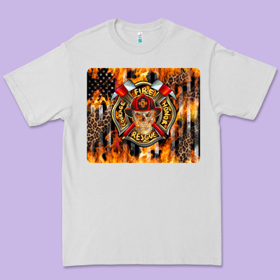 Firefighter Skull Premium Tee Designed By Lillyallendesigns