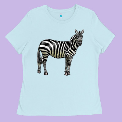 Zebra Ladies Tee Designed By Lillyallendesigns