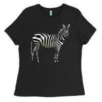 Black zebra Ladies Tee - LillyAllenDesigns