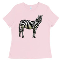 Bubblegum Pink zebra Ladies Tee - LillyAllenDesigns