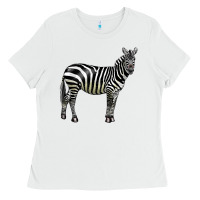White zebra Ladies Tee - LillyAllenDesigns