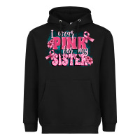 Black i wear pink for my sister Heavyweight Hoodie - FaDigitalArtStudio