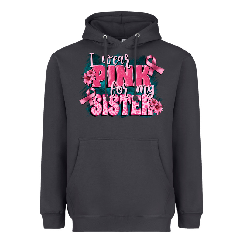 I Wear Pink For My Sister Heavyweight Hoodie by FaDigitalArtStudio | Teevron