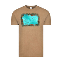Vintage Coffee gemstone leopard background Vintage Tee - JahusDesignShop