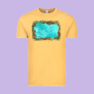 Gemstone Leopard Background Vintage Tee Designed By Jahusdesignshop