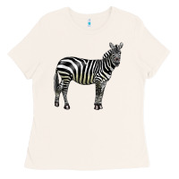 Bone zebra Ladies Tee - LillyAllenDesigns