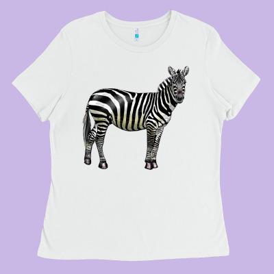 Zebra Ladies Tee Designed By Lillyallendesigns