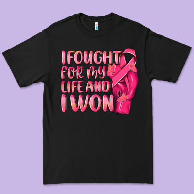 I Fought For My Life And I Won Premium Tee Designed By Nancycooperartshop