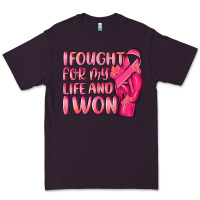 Plum i fought for my life and i won Premium Tee - NancyCooperArtShop