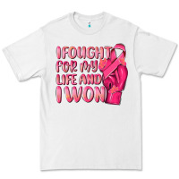 White i fought for my life and i won Premium Tee - NancyCooperArtShop