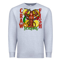 Heather Grey Crawfish season Premium Sweatshirt - FaDigitalArtStudio