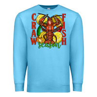 Ocean Blue Crawfish season Premium Sweatshirt - FaDigitalArtStudio