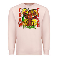 Pale Pink Crawfish season Premium Sweatshirt - FaDigitalArtStudio