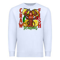 White Crawfish season Premium Sweatshirt - FaDigitalArtStudio
