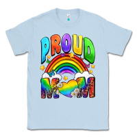 Dusty Blue Western Proud Mom Classic Tee - BundleAndBundleShop