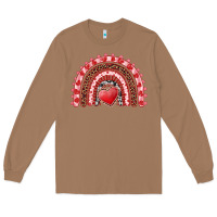 Toasted Coconut valentines day rainbow with heart Long Sleeve Tee - RanaPortraitStore