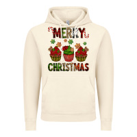 Vintage Artic Merry Christmas cupcakes Vintage Hoodie - NancyCooperArtShop