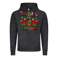 Vintage Black Merry Christmas cupcakes Vintage Hoodie - NancyCooperArtShop