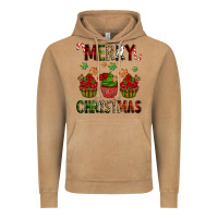 Vintage Camel Merry Christmas cupcakes Vintage Hoodie - NancyCooperArtShop