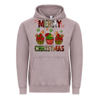 Vintage Zinc Merry Christmas cupcakes Vintage Hoodie - NancyCooperArtShop