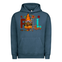 Pigment Midnight Navy Fall Vibes Urban Hoodie - CowhideDigitalArt