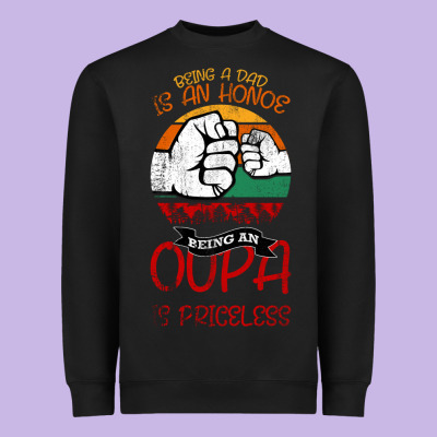 Being A Dad Is An Honor Being Papa Is Priceless Heavyweight Sweatshirt Designed By Bettercallsaul