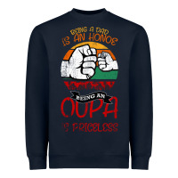 Navy Being A Dad Is An Honor Being Papa Is Priceless Heavyweight Sweatshirt - Bettercallsaul