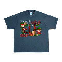 Midnight Navy Cutest Elf Ever Christmas Urban Heavy Tee - BundleAndBundleShop
