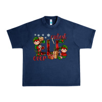 Navy Cutest Elf Ever Christmas Urban Heavy Tee - BundleAndBundleShop