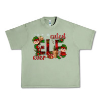 Oil Green Cutest Elf Ever Christmas Urban Heavy Tee - BundleAndBundleShop