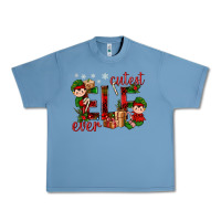 Pebble Blue Cutest Elf Ever Christmas Urban Heavy Tee - BundleAndBundleShop