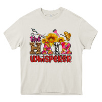 Cream hair whisperer Heavy Core Tee - AdoDesignShop